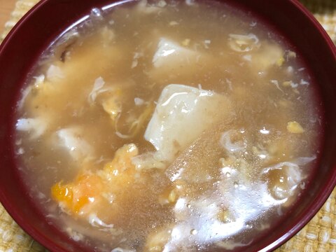 豆腐のあんかけ中華スープ